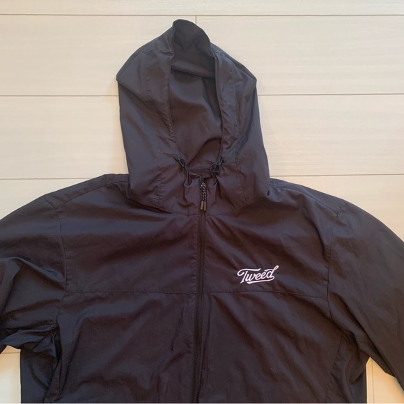 Black Uniqlo Windbreaker, Light Jacket, Tweed Brand, Unisex Size XL - Picture 3 of 7